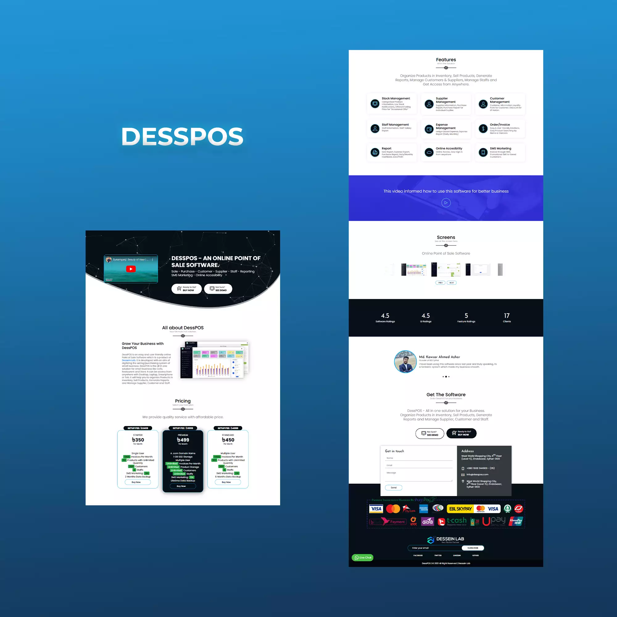 Desspos - An Online Point of Sale Software